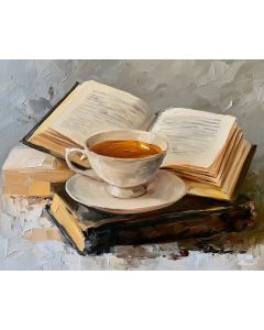 JOURNAL TEACUP DRIFTS SILVERBLOOM
