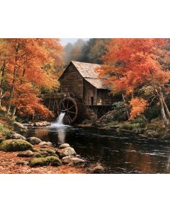 AUTUMN WATER MILL