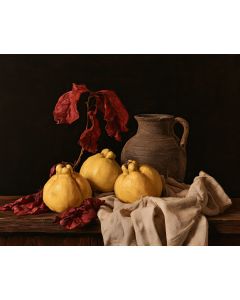 QUINCE AND LEAVES