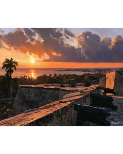 CAMPECHE FORTRESS SUNSET