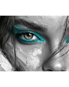 TEAL FLOATING CREASE BW