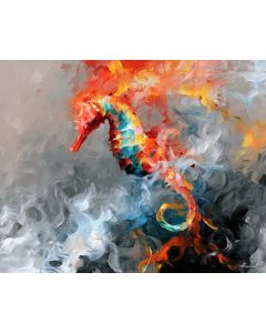 SEAHORSE SMOKE SEA BW