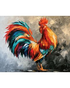 RAINBOW ROOSTER PROFILE BW