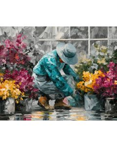 TEAL GARDENER BW