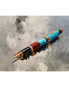 TURQUOISE FOUNTAIN PEN BW