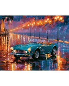 TURQUOISE CABRIOLET LIGHTS