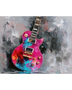 MAGENTA ELECTRIC GUITAR BW