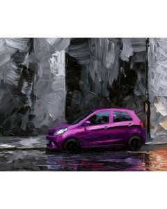 VIOLET HATCHBACK STILLNESS BW