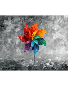 RAINBOW PINWHEEL BW