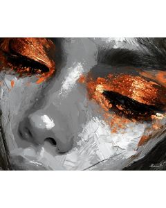 COPPER GLITTER LID BW