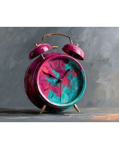 MAGENTA ALARM CLOCK BW