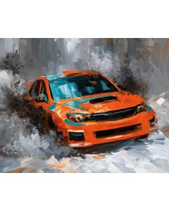 TANGERINE RALLY CAR BW