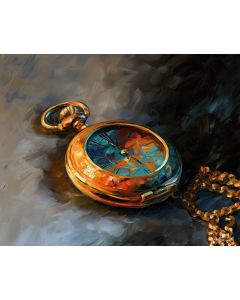 AMBER POCKET WATCH BW