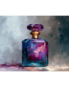 VIOLET PERFUME BOTTLE BW