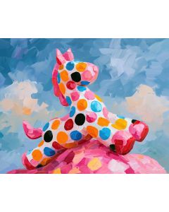 POLKA HORSE TILTS CLOUDHONEY