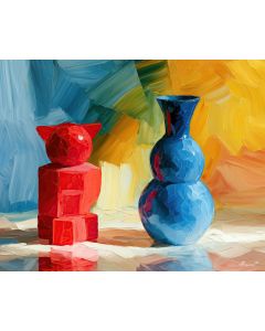 TOY VASE ETCHES BLUEEMBER