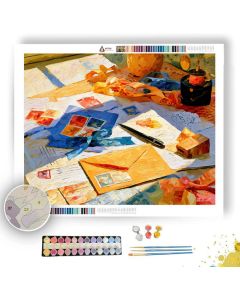RIBBON AQUAHONEY DESK - Paint by Numbers Full Kit