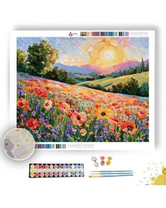 WOOLEN GOLDENPEACH MEADOW - Paint by Numbers Full Kit