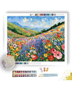 THREAD MEADOW MINTMORNING - Paint by Numbers Full Kit