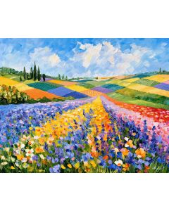 SUNFIELD UNDER PATCHWORK LAVENDERDAY