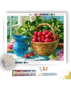RADISH BASKET BLUEPICNIC - Paint by Numbers Full Kit