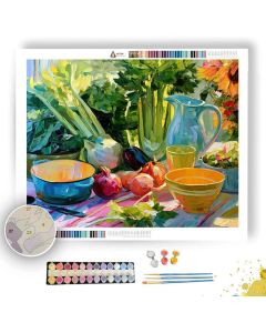 SORBETDAY OVER CELERY GARDEN - Paint by Numbers Full Kit