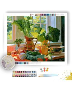 CELERY SORBETLIGHT WINDOW - Paint by Numbers Full Kit