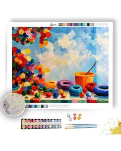 CRAFT SKYCONFETTI CORNER - Paint by Numbers Full Kit