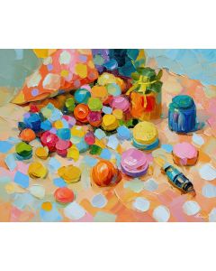 POLKADOT MAT PEACHWATER