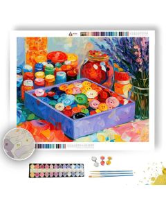 BUTTON TRAY LAVENDERDAY - Paint by Numbers Full Kit
