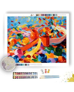 RIBBON BOWL IN SKYCONFETTI - Paint by Numbers Full Kit