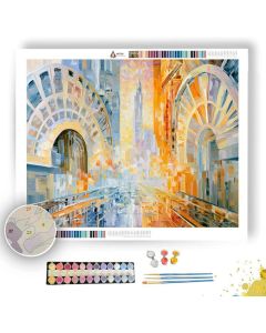 LEMONBLOOM OVER OPAL BOULEVARD - Paint by Numbers Full Kit
