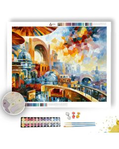 CLOUDLEMON OVER BRASS TERRACE - Paint by Numbers Full Kit