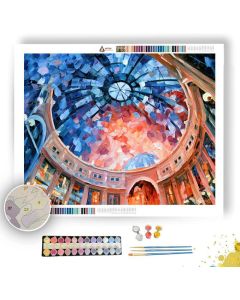 DOME UNDER PEARL CORALSKY - Paint by Numbers Full Kit