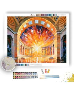 SUNBURST TERRACE PEACHWATER - Paint by Numbers Full Kit