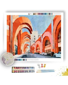 CORAL BOULEVARD IN BERRYBREEZE - Paint by Numbers Full Kit