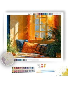 OCHRE SUNSPRAY WINDOW - Paint by Numbers Full Kit
