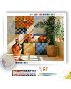MEADOWSUN BESIDE BASKET SUNROOM - Paint by Numbers Full Kit