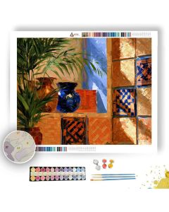 CLAY WINDOW HONEYBLUE - Paint by Numbers Full Kit