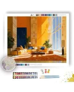 OCHRE LOUNGE SKYCONFETTI - Paint by Numbers Full Kit