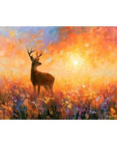 MORNING SUNRIPPLE DEER