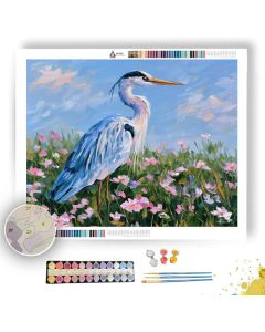 SKYBLUE HERON SORBETLIGHT - Paint by Numbers Full Kit