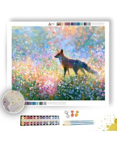 MORNING FLORALIGHT FOX - Paint by Numbers Full Kit