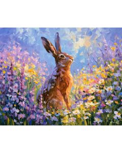 WILDFLOWER HARE AT LAVENDERBREEZE