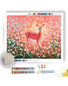 CLOVER DEER CORALGLOW - Paint by Numbers Full Kit