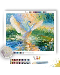 SUNNY SWAN AT MANGOAIR - Paint by Numbers Full Kit