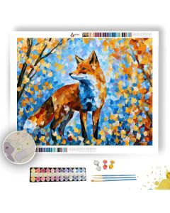 FOX UNDER HONEY HONEYBLUE - Paint by Numbers Full Kit