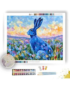 SKYBLUE HARE SUNNYLILAC - Paint by Numbers Full Kit