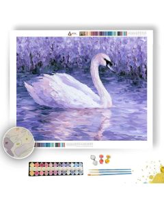 LAVENDER SWAN AQUAHONEY - Paint by Numbers Full Kit