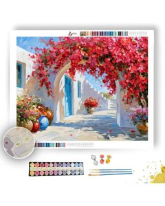 BOUGAINVILLEA ARCHWAY AT HONEYBLUE - Paint by Numbers Full Kit